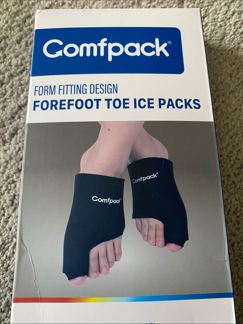 Comfpack Forefoot Toe Ice Packs designed for cold and hot therapy‎ NEW